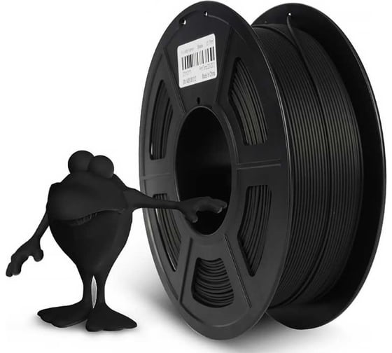Филамент для 3D-печати NV Print PLA Matte Black матовый черный, диаметр 1.75 мм, 1 кг NV-3D-PLA-MATTE-BLACK