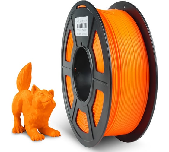 Филамент для 3D-печати NV Print PETG Sunny Orange солнечно-оранжевый, диаметр 1.75 мм, 1 кг NV-3D-PETG-SUNNY-ORANGE