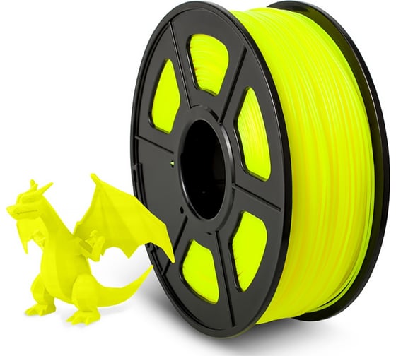 Филамент для 3D-печати NV Print ABS Yellow желтый, диаметр 1.75 мм, 1 кг NV-3D-ABS-YELLOW
