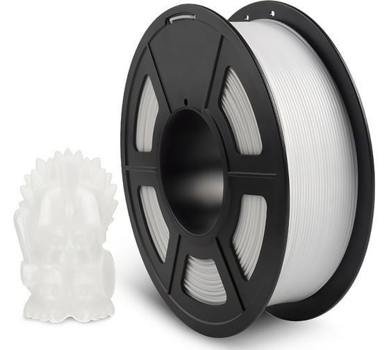 Филамент для 3D-печати NV Print PETG White белый, диаметр 1.75 мм, 1 кг NV-3D-PETG-WHITE