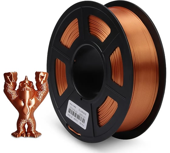 Филамент для 3D-печати NV Print Silk PLA+Copper, диаметр 1.75 мм, масса 1 кг NV-3D-SILK-PLA-P-COPPER