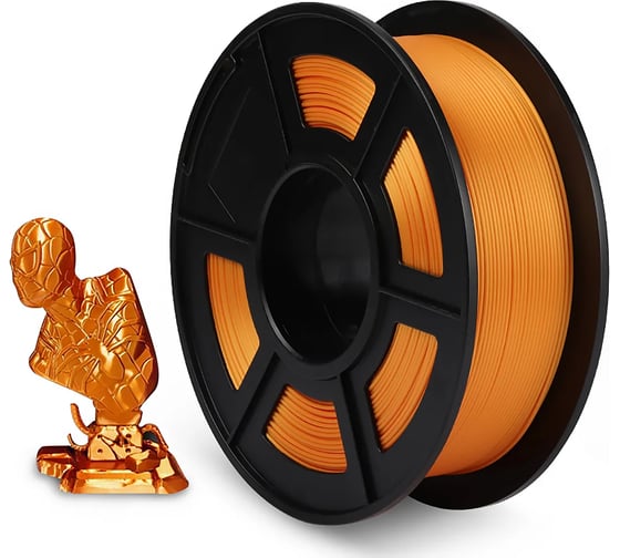 Филамент для 3D-печати NV Print Silk PLA+Brass, диаметр 1.75 мм, масса 1 кг NV-3D-SILK-PLA-P-BRASS