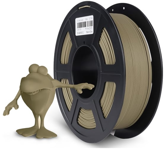Филамент NV Print PLA Matte Clay болотно-зеленый, для 3D печати, 1.75 мм, 1 кг NV-3D-PLA-MATTE-CLAY