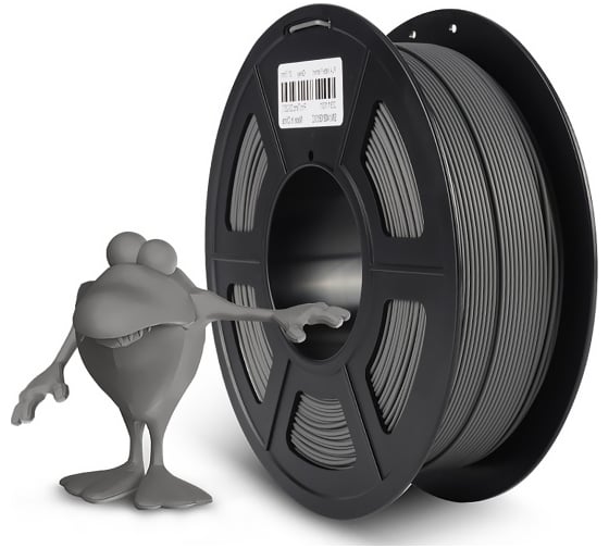 Филамент NV Print PLA Matte Grey матовый серый, для 3D печати, 1.75 мм, 330 м, 1 кг NV-3D-PLA-MATTE-GREY