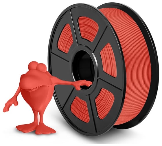 Филамент NV Print PLA Matte Red красный, для 3D печати, 1.75 мм, 1 кг NV-3D-PLA-MATTE-RED