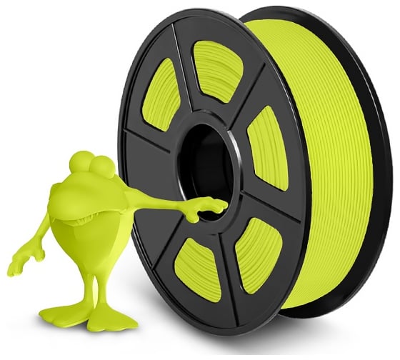 Филамент NV Print PLA+ Yellow желтый, для 3D печати, 1.75 мм, 330 м, 1 кг NV-3D-PLA-P-YELLOW