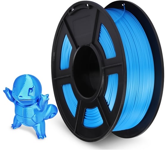 Филамент NV Print Silk PLA+ Blue синий, для 3D печати, 1.75 мм, 1 кг NV-3D-SILK-PLA-P-BLUE