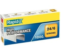Скобы Rapid Strong 24/6 1M, 1000 шт./уп., 24855800