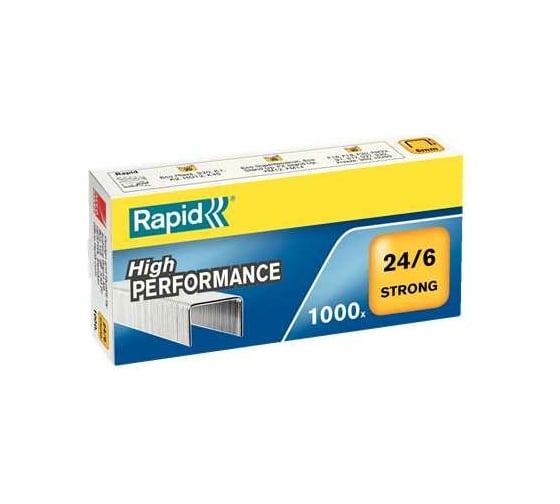 Скобы Rapid Strong 24/6 1M, 1000 шт./уп., 24855800