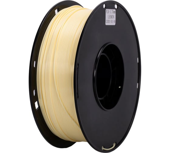 Пластик Cactus CS-3D-PLA-1KG-LEMON PLA/1.75мм/1кг/326м/лимонный 2162333