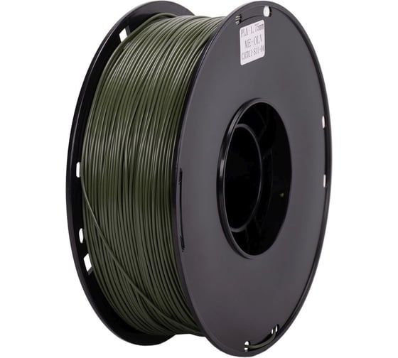 Пластик Cactus CS-3D-PLA-1KG-ME-OLV PLA Metall/1.75мм/1кг/326м/оливковый 2162371
