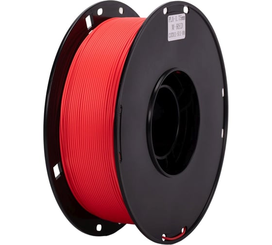 Пластик для 3D-печати CACTUS CS-3D-PLA-1KG-M-RED PLA Matte, 1.75 мм, 1 кг, 326 м, красный 2162343 1