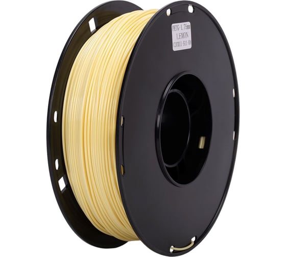 Пластик Cactus CS-3D-PETG-1KG-LEMON PETG/1.75мм/1кг/316м/лимонный 2162349