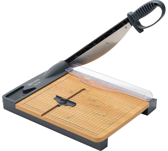 Резак сабельный BRAUBERG KATANA WOOD TSW-435 A4, 35 листов, длина реза 300 мм, деревянное основание 533367