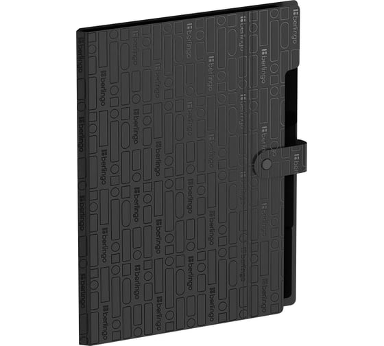 Папка на кнопке Berlingo Your Way А4, 5 отделений, 600 мкм, черная XF405890 XF4_05890