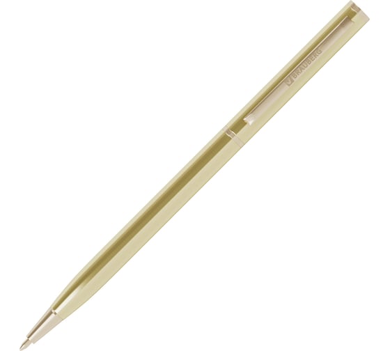 Ручка шариковая поворотная BRAUBERG LACONIC, КОМПЛЕКТ 24 шт., СИНЯЯ, корпус шампань, 0,7 мм, 144684