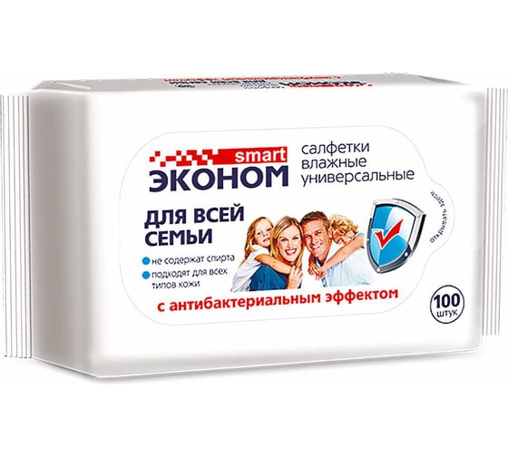 Влажные антибактериальные салфетки РемоКолор 100 шт. 20-7-100