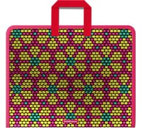 Папка ErichKrause на молнии пластиковая с ручками Розово-жёлтые бусы, А4+ 52847