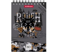 Блокнот ErichKrause Rough Native на спирали, А6, 60 листов, клетка 49671