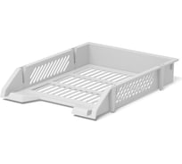 Лоток ErichKrause для бумаг пластиковый Классика, белый 55879