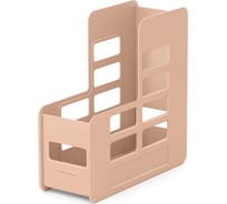 Вертикальная пластиковая подставка для бумаг ErichKrause Techno Powder 100 мм, розовый 55612