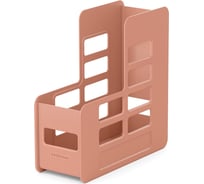 Вертикальная пластиковая подставка для бумаг ErichKrause Techno Powder 100 мм, персиковый 55613