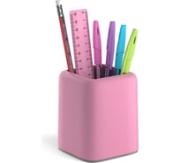 Настольный пластиковый набор ErichKrause Forte Pastel розовый с серой вставкой 53279
