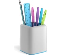 Настольный пластиковый набор ErichKrause Forte Pastel белый с голубой вставкой 53286