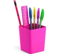 Настольный пластиковый набор ErichKrause Base Neon Solid розовый 53275