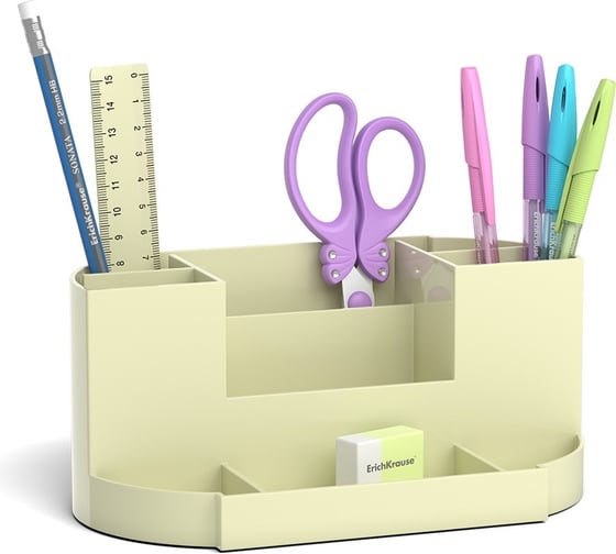 Настольный пластиковый набор ErichKrause Victoria Pastel желтый 53270 1