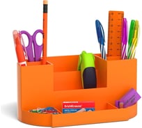 Настольный пластиковый набор ErichKrause Victoria Neon Solid оранжевый 53265