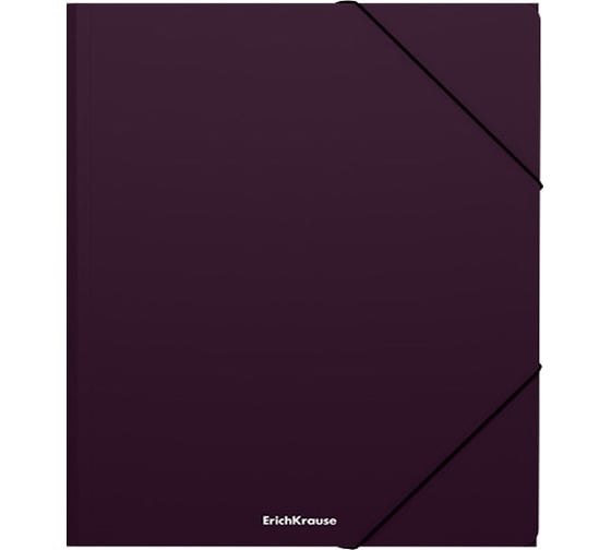 Папка для тетрадей ErichKrause Matt Blackberry Marsala на резинках, пластиковая, A5+, ассорти 55086 1