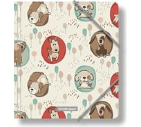 Папка для тетрадей ErichKrause Little Dogs на резинках, пластиковая, A5+ 48727