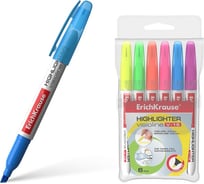 Набор ErichKrause из 6 маркеров для выделения текста VisioLine® V-15 Неон, цвет чернил ассорти 30971