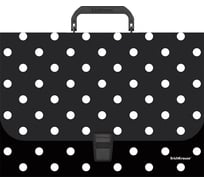 Пластиковый портфель ErichKrause Dots in Black A4 52917