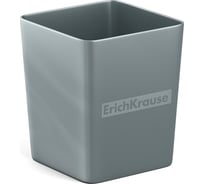 Настольная пластиковая подставка ErichKrause Base Ice Metallic серебряный 55811