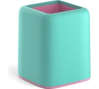 Настольная пластиковая подставка ErichKrause Forte Pastel Mint мятный с розовой вставкой 53688