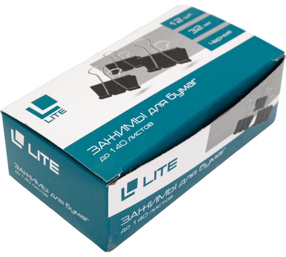Зажим LITE черный металл 32 мм Z32L-12K