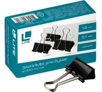 Зажим LITE черный металл 51 мм Z51L-12K