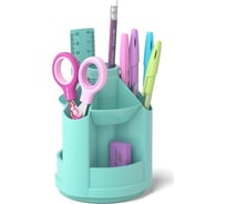 Настольный вращающийся набор ErichKrause Mini Desk пластиковый, Pastel Mint, мятный 53690