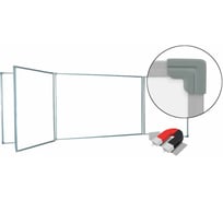 Магнитно-маркерная доска BoardSYS пятиэлементная 100x300 в металлическом профиле 30ПЭ*300Ф