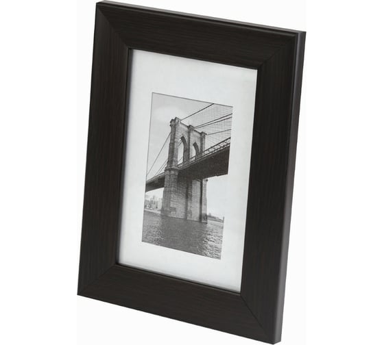 Фоторамка Image Art 611/10x15 пластиковая со стеклом цвет венге Б0045136