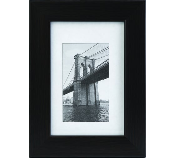 Фоторамка Image Art 611/15x21 пластиковая со стеклом цвет венге Б0045137 1
