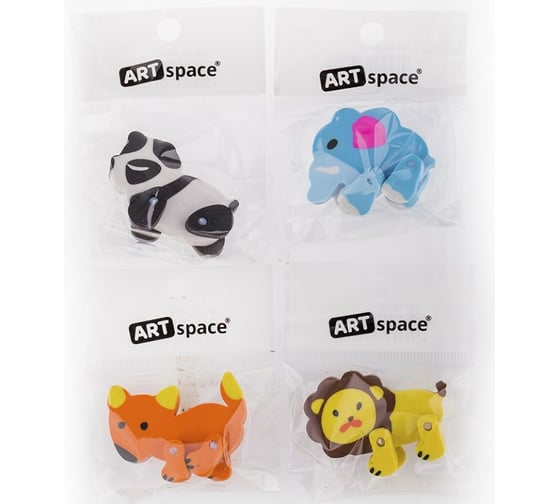 Ластик ArtSpace Зверята, фигурный, термопластичная резина ER_3072