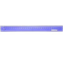 Линейка Attache Bright Colours 30 см пластиковая прозрачная фиолетовая 1421630