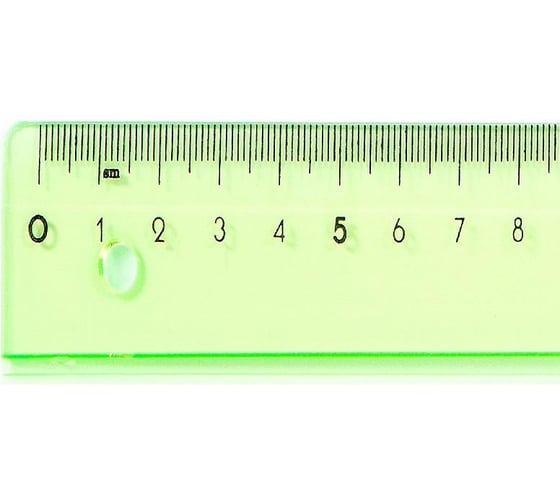 Линейка Attache Bright Colours 30 см пластиковая прозрачная зеленая 1421628