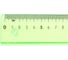 Линейка Attache Bright Colours 30 см пластиковая прозрачная зеленая 1421628 2