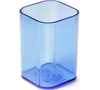 Подставка-стакан для канцелярских принадлежностей Attache office прозрачно-голубая 1328312