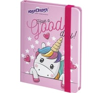 Блокнот ЮНЛАНДИЯ Unicorn МАЛЫЙ ФОРМАТ с резинкой, в клетку, 96 л, А6, 109x148, твердая обложка 113742