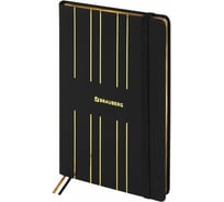 Блокнот BRAUBERG TOUCH А5 135x205 мм под кожу, 80 листов, линия, черный 113409